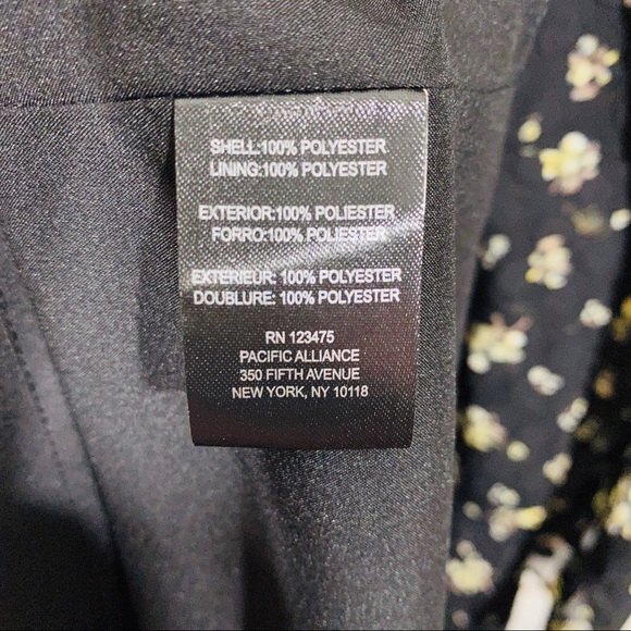 TAHARI Women's Plus Size Floral long Sleeve Chiffon Faux Wrap Dress Size 20W - Picture 8 of 8